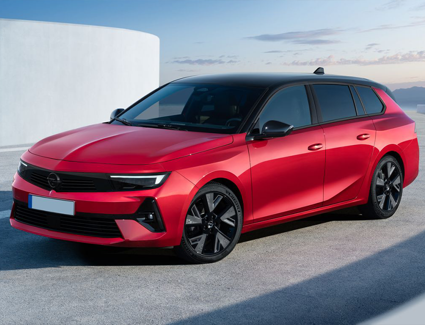 Profil dynamique de l’Opel Astra sur route