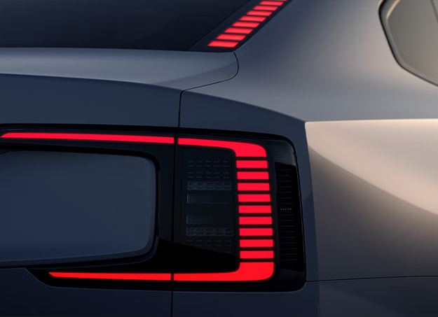 Vue arrière feu de la Volvo ES90